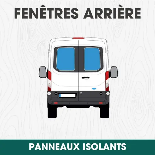 [I-P-VB-PAR] Panneau Isolant pour Fenêtre de Portes Arrières - VanBlindz